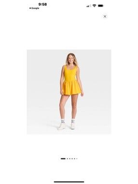 Women's Game Day Active Dress - JoyLab Yellow Sz L